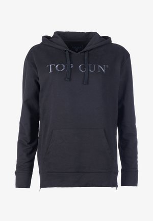 TOP GUN MIT GESTICKTEM LOGO - Kapuzenpullover - black
