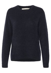 Tumehalli sulehõlmik ümmarguse kaelusega ja pikkade varrukatega. Pehme tekstuur ja vabalt langev lõige, külgslõhikute jaotusega hemil.