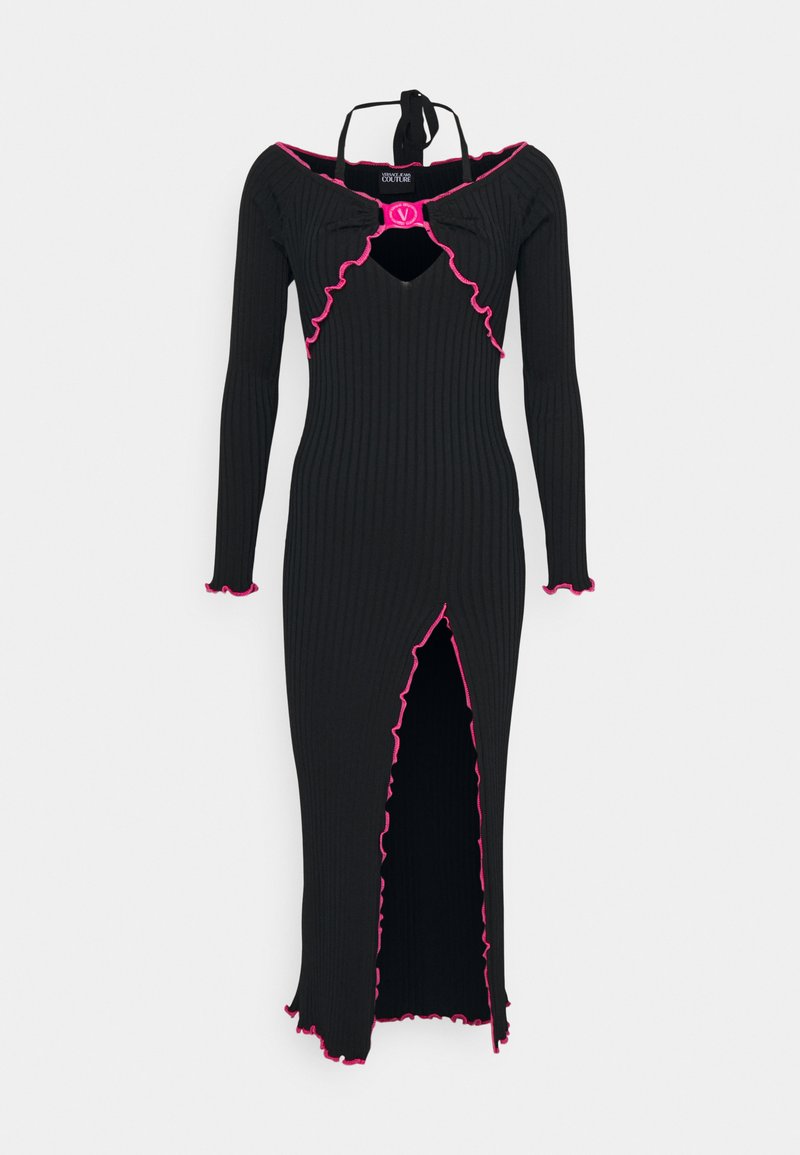 Versace Jeans Couture Gebreide jurk zwart