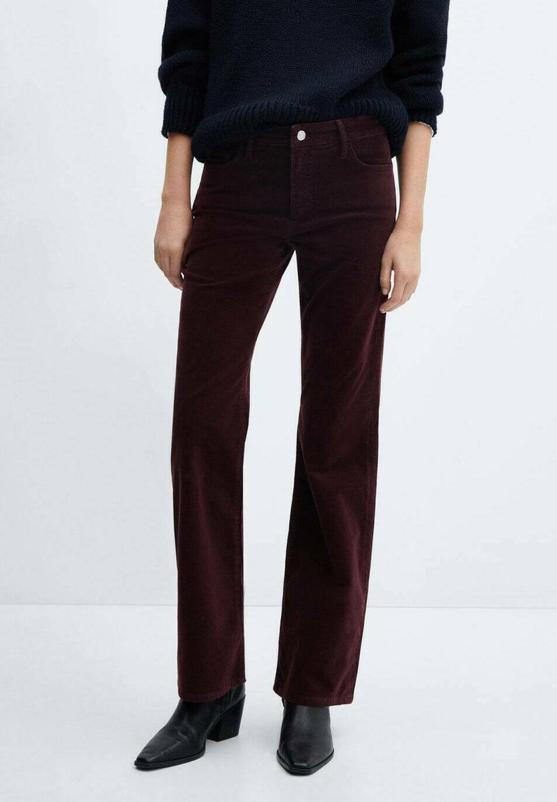 Mango Trousers - bordeaux