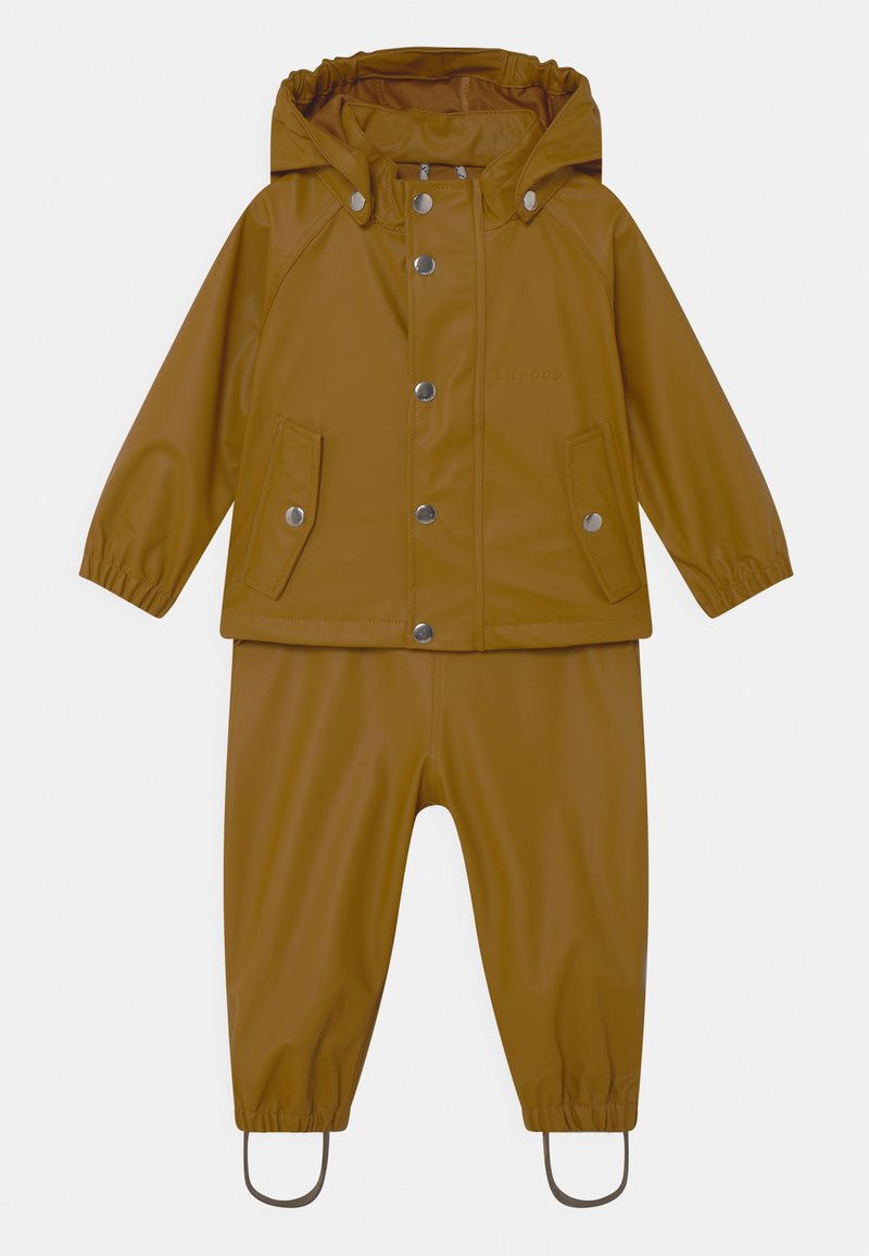Liewood RAFAEL RAINWEAR UNISEX SET Bukser golden caramel/lysebrun