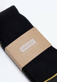 SNOCKS 2 PACK - Socken - schwarz/gelbe akzente