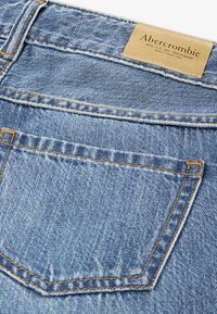 Abercrombie & Fitch HIGH RISE ULTRA WIDE LEG - Vaqueros rectos - twilight