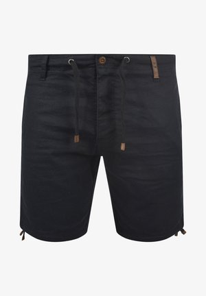 INDICODE JEANS, IDMOSES LINEN MIX - Shorts - black