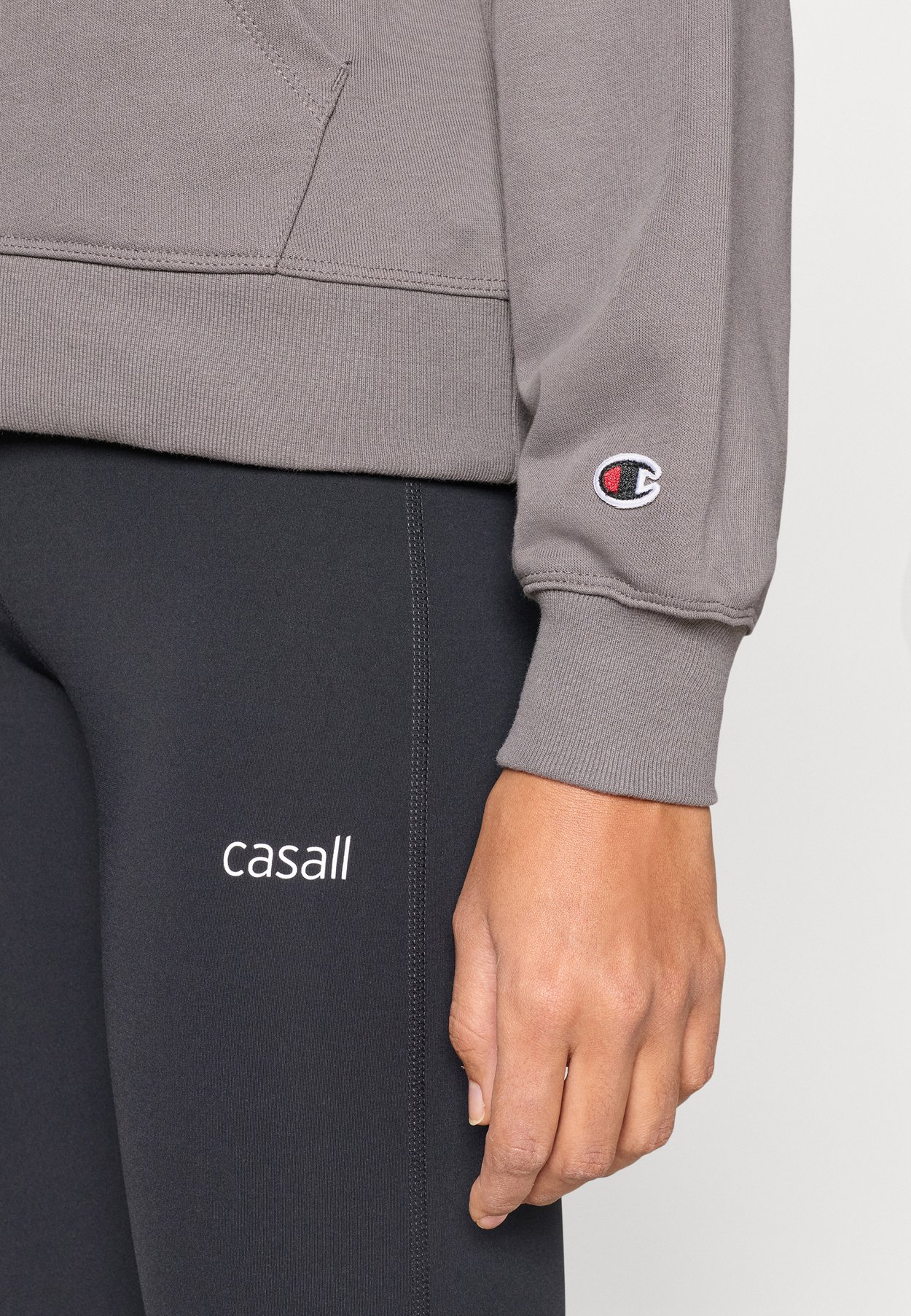 ICONS TONAL HOODIE SWEATSHIRT WITH BIG LOGO
