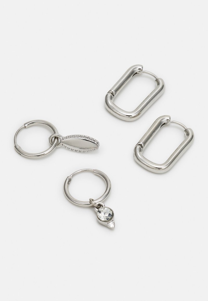 Herren Halsketten | Jack & Jones JACSAVA EARRINGS UNISEX 4 PACK Ohrringe silver-coloured/silberfarben - IP75343 Herren Halsketten | Jack & Jones JACSAVA EARRINGS UNISEX 4 PACK Ohrringe silver-coloured/silberfarben - IP75343