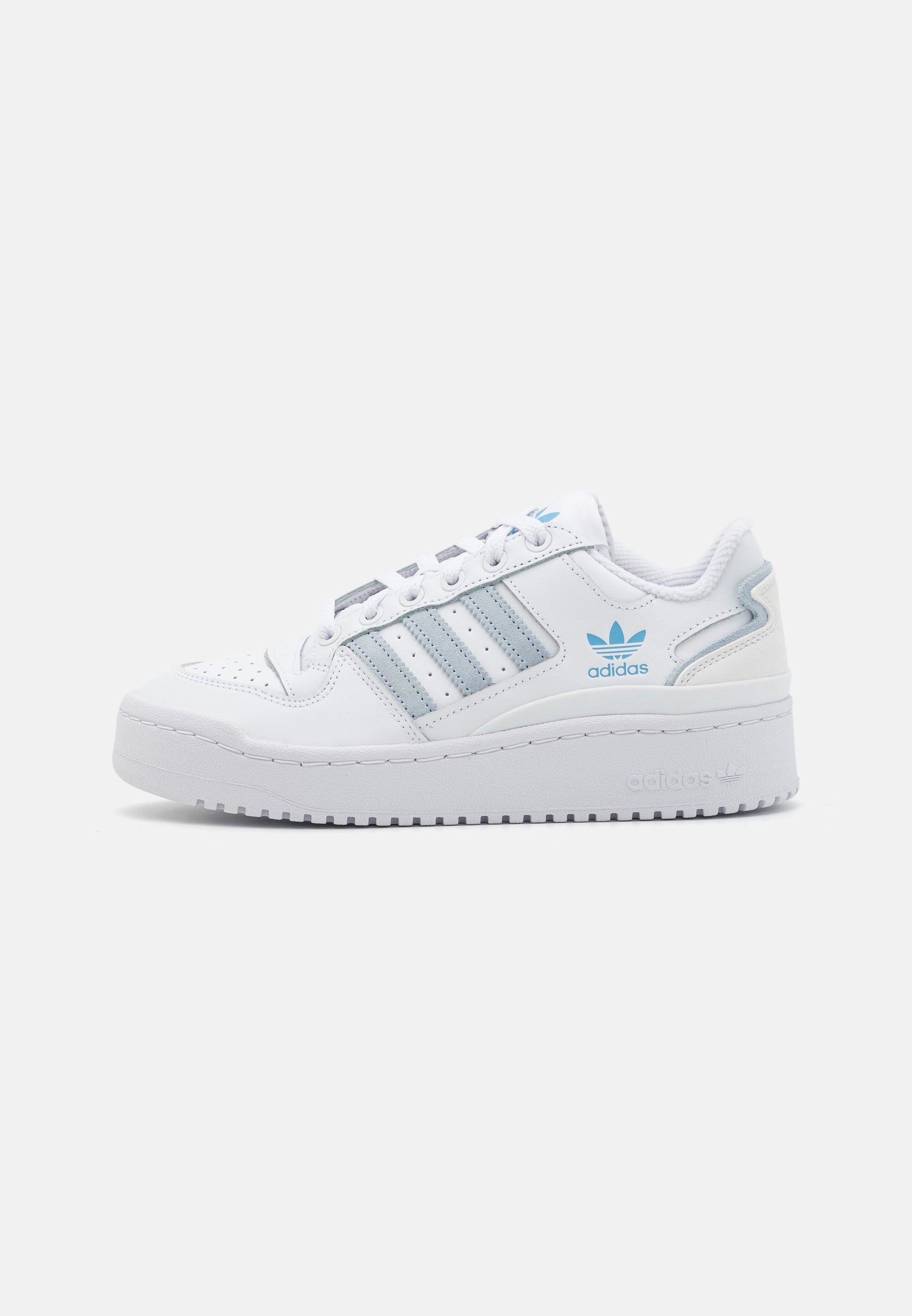 スニーカー adidas Forum Bold Stripe W White Blue IF3623 Kup Adidas Adidas Forum Bold Stripe W Biało-Niebieskie