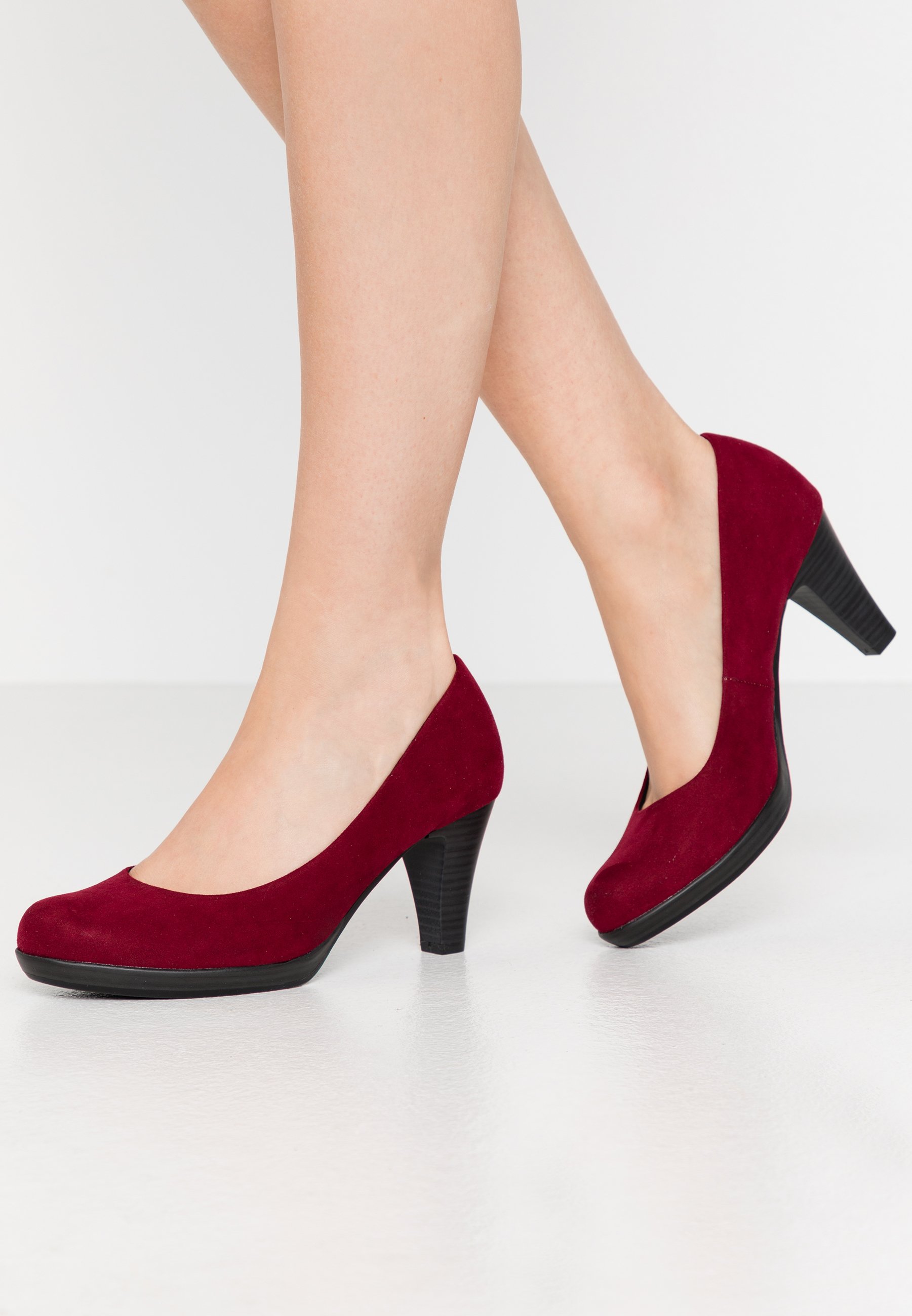 dark red heels uk