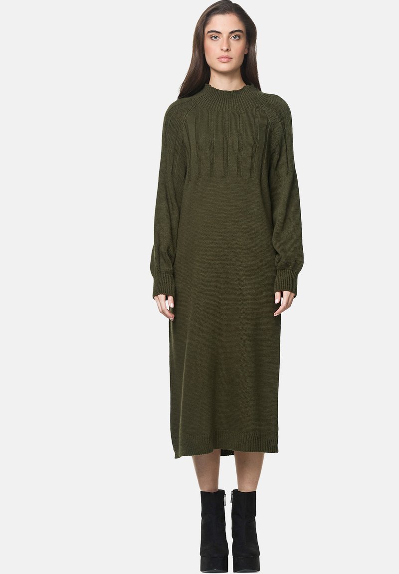 Elara Vestido de punto - khaki