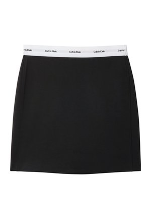 Calvin Klein Jeans, PONTE LOGO MINI SKIRT - Φούστα σε γραμμή Α - black