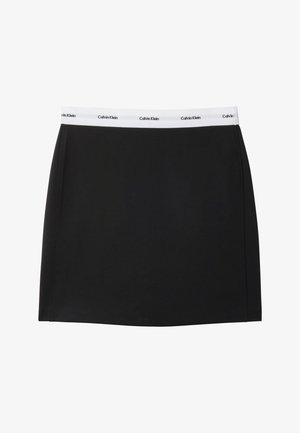Calvin Klein Jeans, PONTE LOGO MINI SKIRT - Φούστα σε γραμμή Α - black