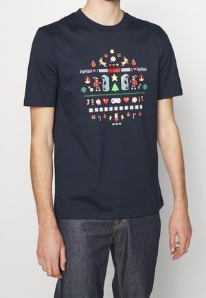 Print T-shirt - dark blue