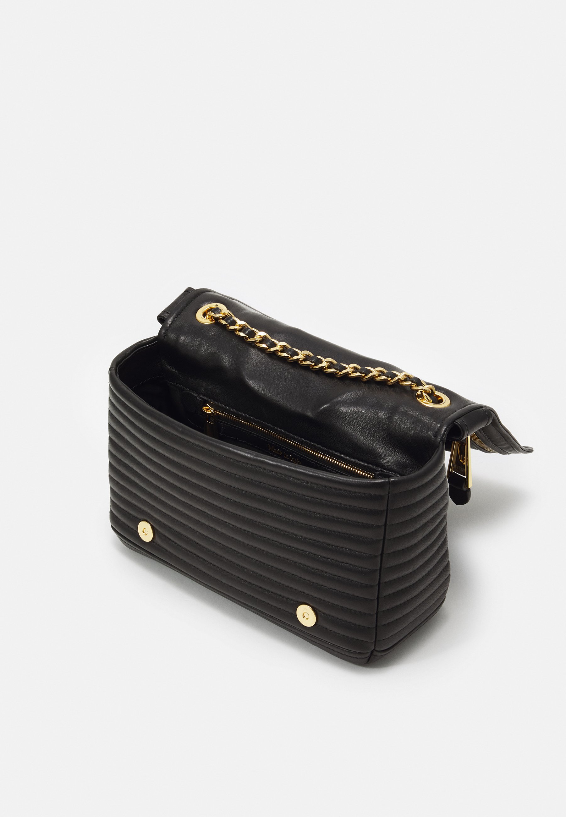 MOSCHINO BIKER BAG - Cross body bag - fantasia nero/black