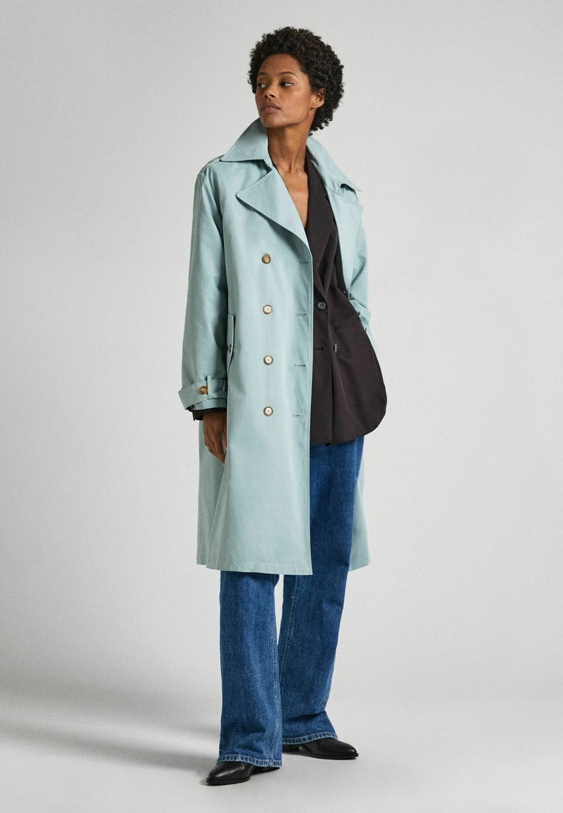 Pepe Jeans Trenchcoat groen Pepe Jeans Trenchcoat groen