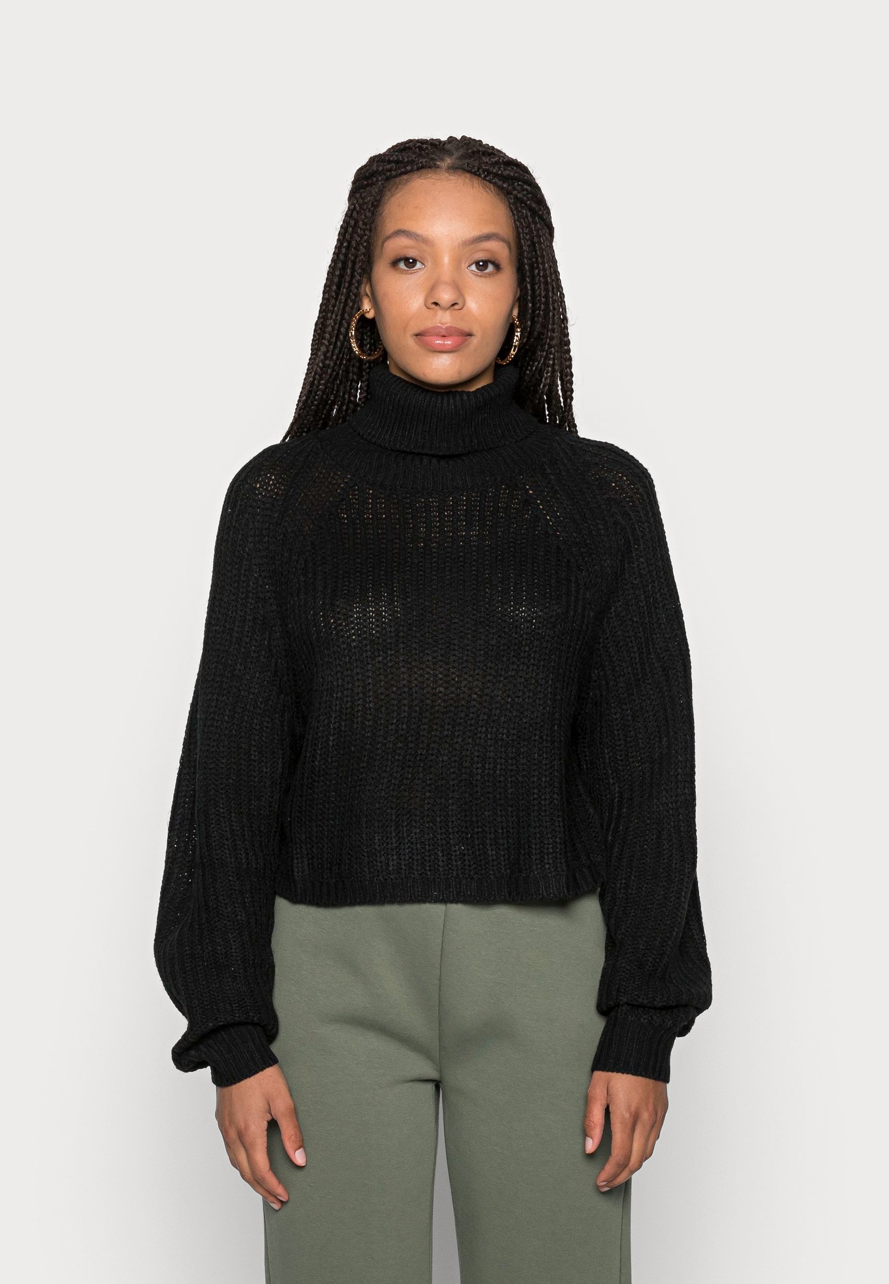 long black turtleneck