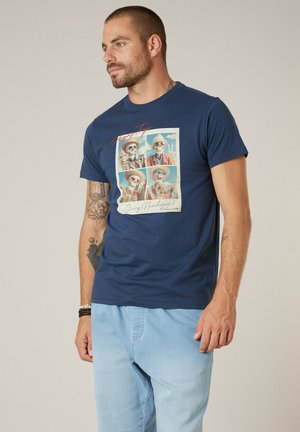 ORIGINAL MANITO - T-shirt imprimé - indigo