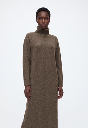 Object, OBJJUNO L/S OZ MAXI DRESS 146 DIV - Robe longue - morel detail melange