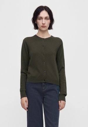CLOSED, CREW NECK - Cardigan - juniper green