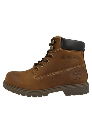 Lace-up ankle boots - brown