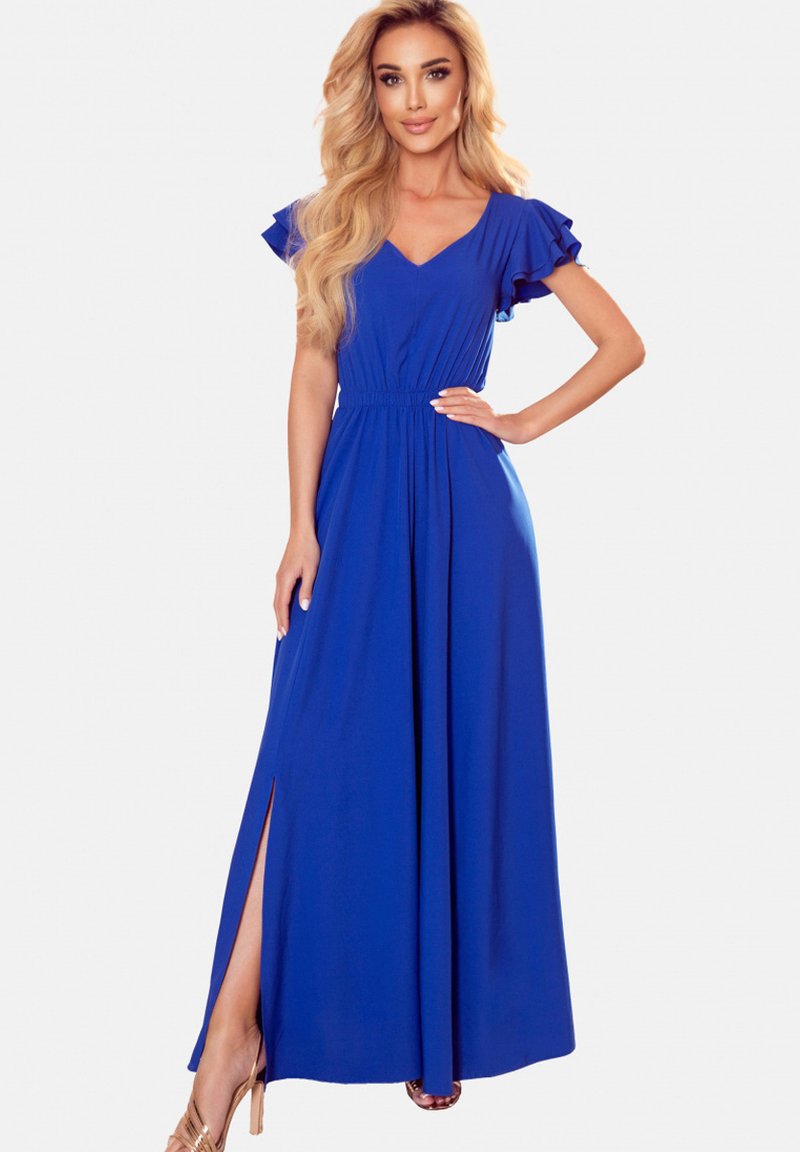 Chelsea Clark WITH RUFFLES ON THE SHOULDERS Robe longue royal blue