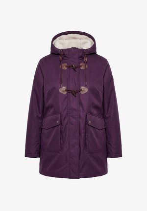 Ulla Popken, HYPRAR FLEECE-LINED RAIN JACKET - Cappotto invernale - blackberry