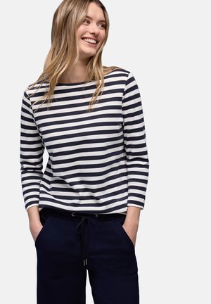 GESTREIFTES  - Langarmshirt - blau