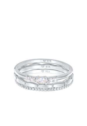 3 PACK MARQUISE STAPEL - Anello - silberfarben