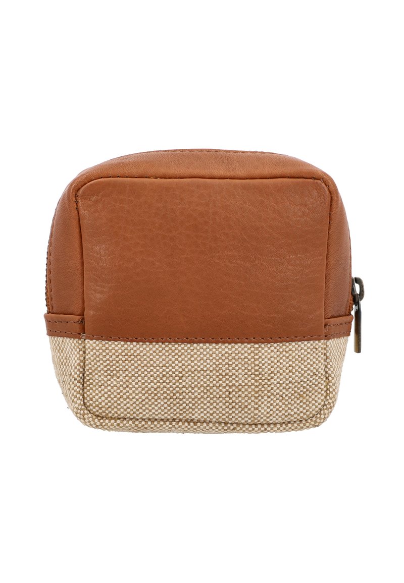 Gusti Clara Trousse De Toilette En Cuir Marron Et Toile, Noisette, Taille Unique