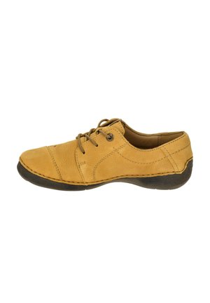 FERGEY - Casual lace-ups - senf