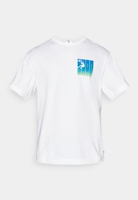 SHAQ SILO LOGO TEE - Apdrukāts T-krekls - white