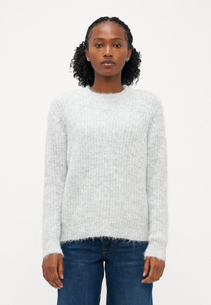 ONLMAGGIE LIFE O NECK  - Strikkegenser - light grey melange