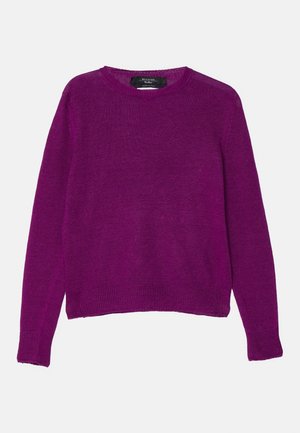 Striktrøje - purple