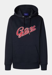EXCLUSIVE HERITAGE 2.0 REG GRAPHIC HOODIE - Hættetrøje - evening blue