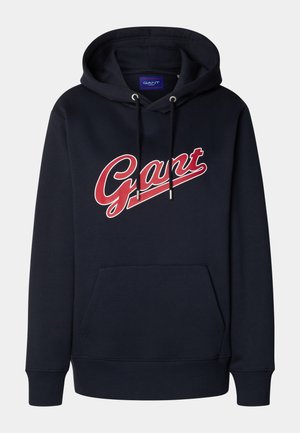 GANT EXCLUSIVE HERITAGE 2.0 REG GRAPHIC HOODIE - Hoodie - evening blue