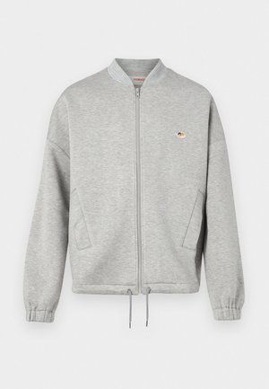 Mikina na zip - light grey