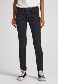 Pepe Jeans - SOHO - Oprijete (skinny) kavbojke - black denim Miniaturna slika 1