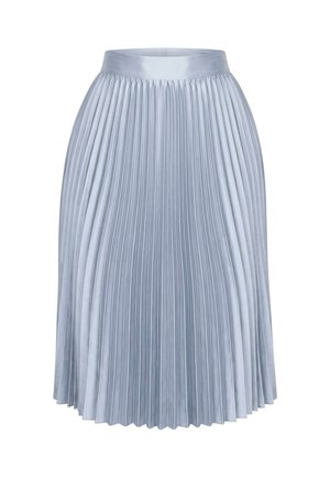 Ulla Popken, PLEATED COMFORT WAIST SATIN SKIRT - Falda acampanada - boulder grey
