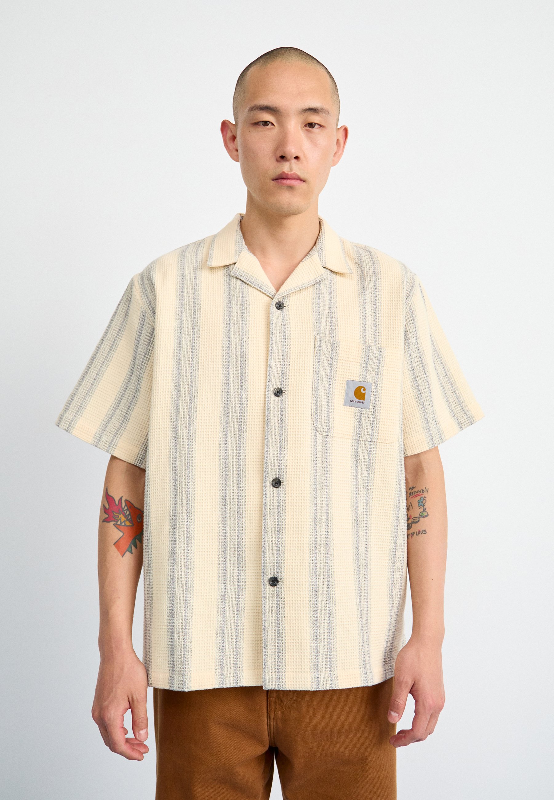● CARHARTTWIP ● S/S DODSON SHIRT DODSON STRIPE Carhartt W.I.P. Dodson Stripe Shirt Black
