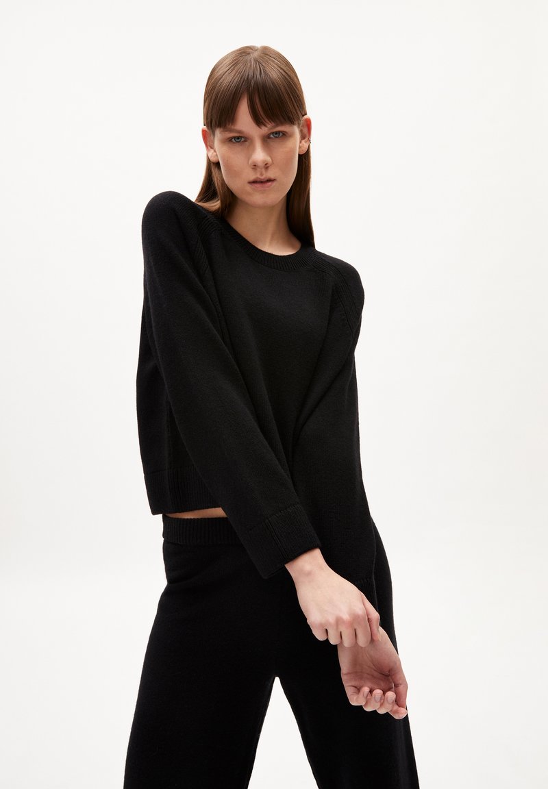 ARMEDANGELS - DILIRIAA REGLANA - Jumper - black, Enlarge