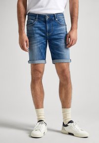 SLIM - Szorty jeansowe
