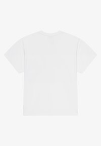 T-shirt en coton blanc, à manches courtes, col rond, design simple sans graphiques ni motifs, texture lisse, coupe standard.