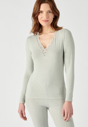TEE MANCHES LONGUES - Unterhemd/-shirt - Heather gray