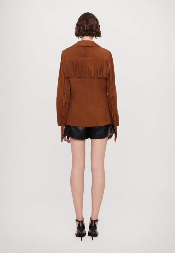 ADELAIDE FRINGED - Blazer - tobacco3