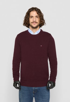 STRUCTURE CREW NECK - Svetrík - deep burgundy
