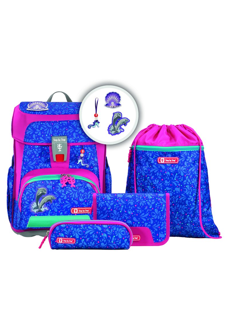 Step by Step CLOUD-SET 5TLG - Cartable d'école - happy dolphins