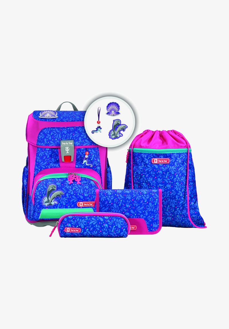 Step by Step CLOUD-SET 5TLG - School bag - happy dolphins