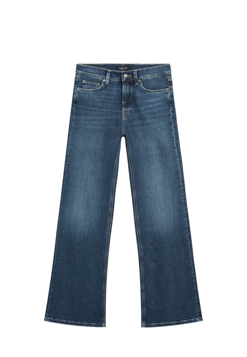 Massimo Dutti HIGH WAIST  - Jeans a zampa - blue denim