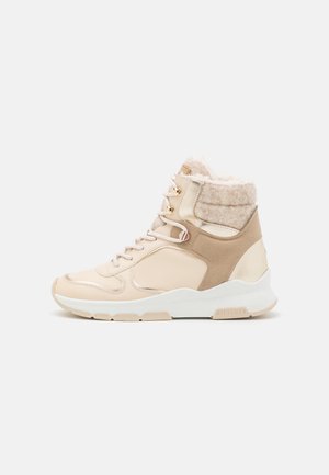 Bottines à lacets - beige