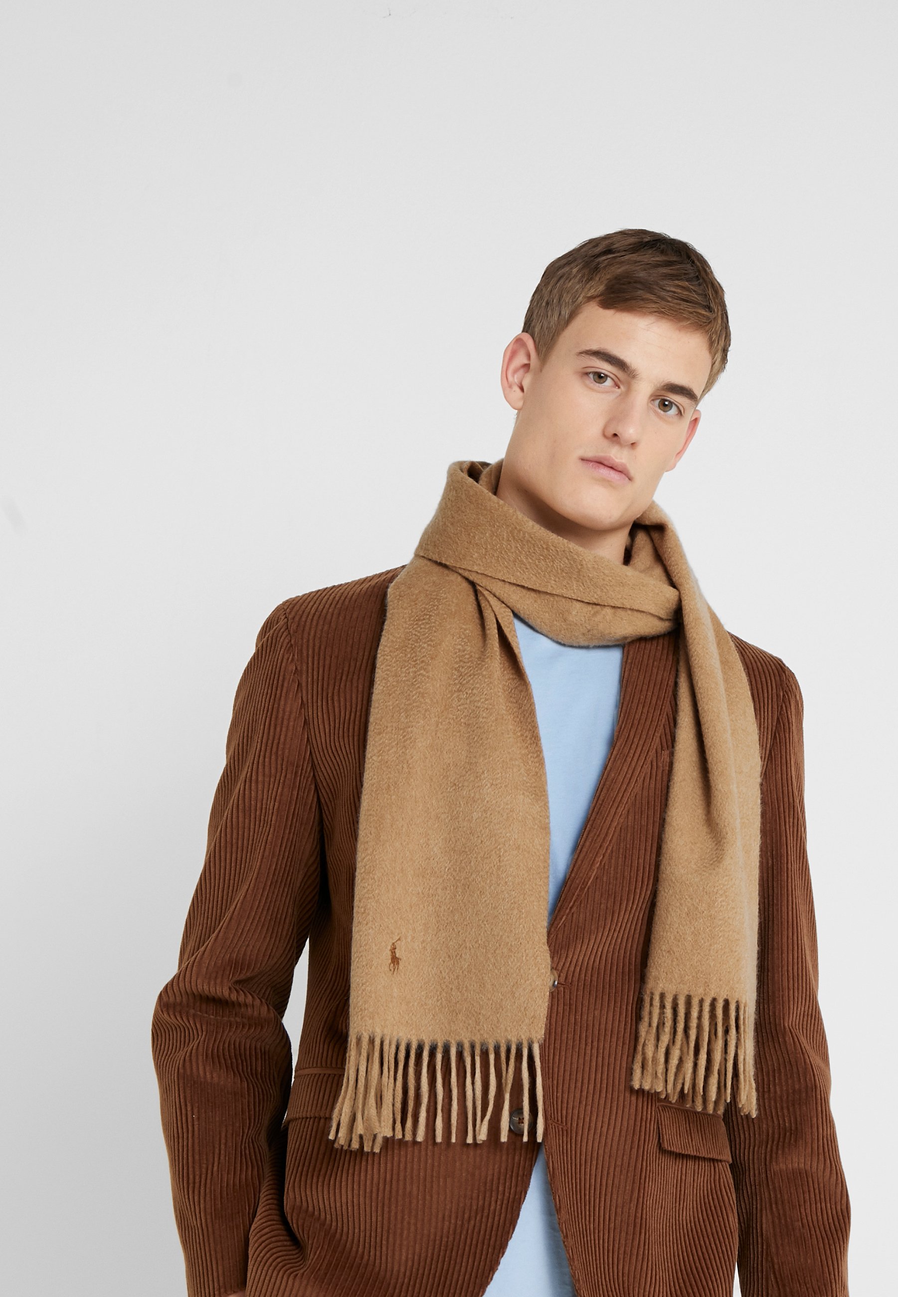 Polo Ralph FRINGE SCARF - Bufanda - camel melange/beige - Zalando.es