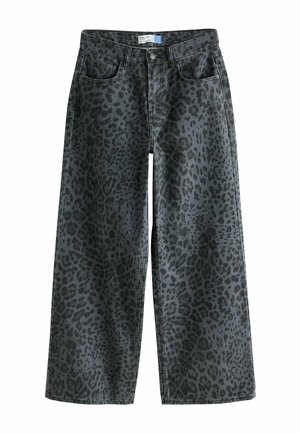 Next, Wide Leg - grey leopard